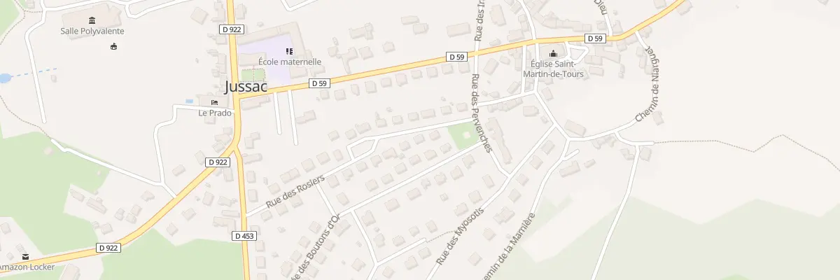 Plan du 20 Rue des Rosiers à Jussac