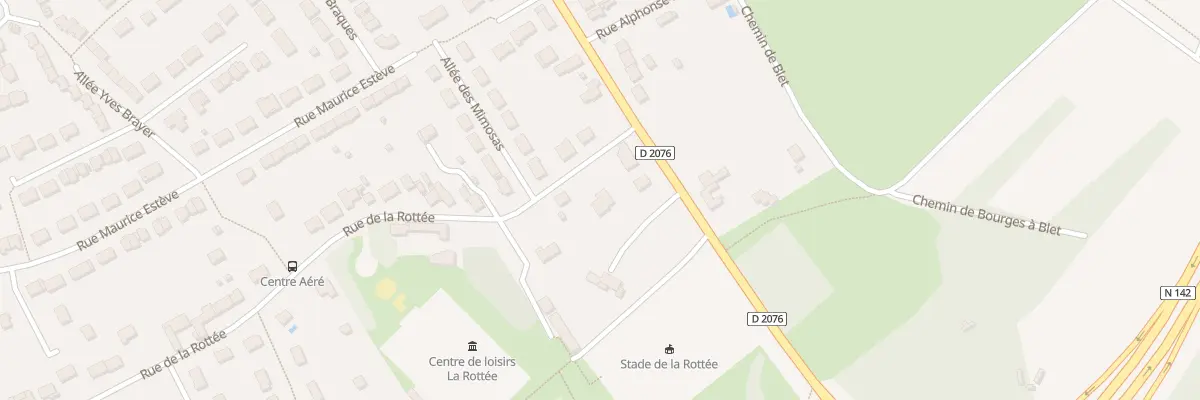 Plan du 9 Rue de la Rottée à Bourges