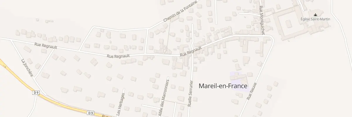 Plan du 43 Rue Regnault à Mareil-en-France