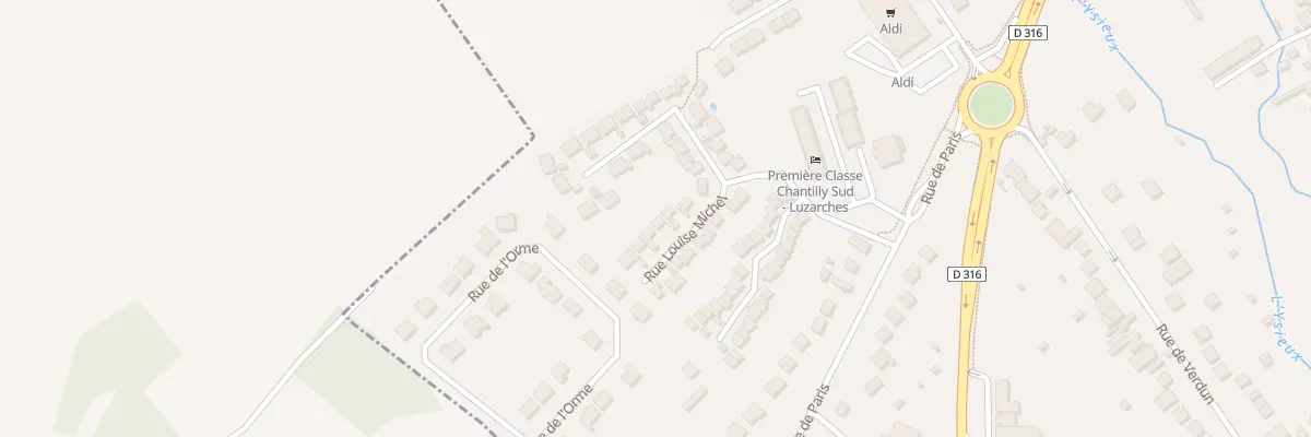 Plan du 6 Rue Louise Michel à Chaumontel