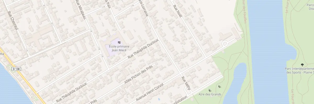 Plan du 100 Rue Alsace Lorraine à Choisy-le-Roi