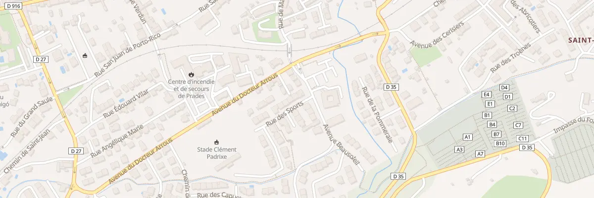 Plan du 4 Rue des Sports à Prades
