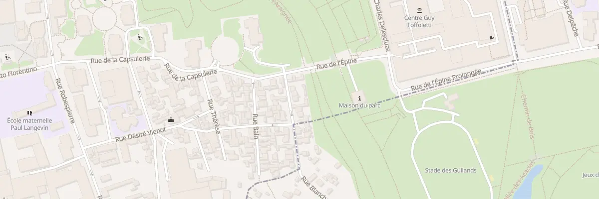 Plan du 7 Rue Blanche à Bagnolet