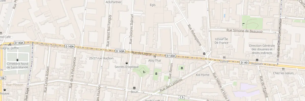 Plan du 60 Rue de Lagny à Montreuil