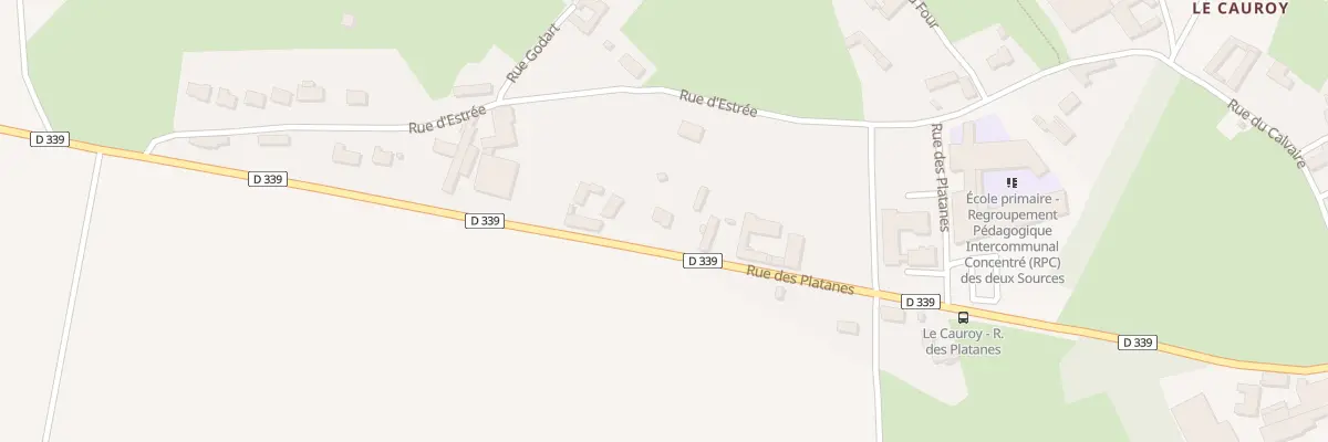 Plan du 530 Rue des Platanes à Berlencourt-le-Cauroy