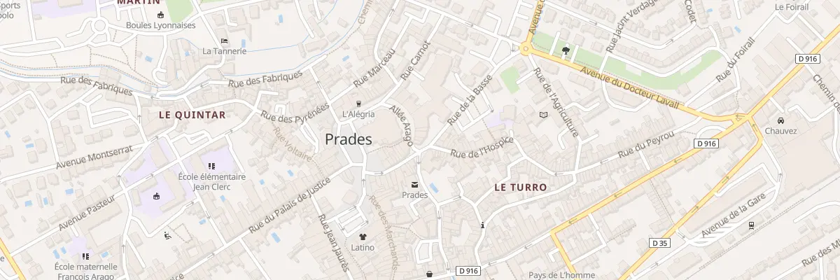 Plan du 6 All Arago à Prades
