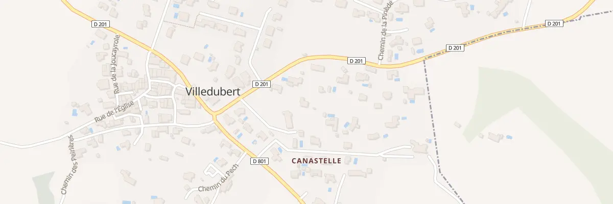 Plan du 6 Rte d’Orbiel à Villedubert