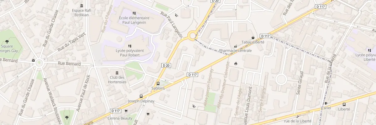 Plan du 209 Rue de Paris aux Lilas