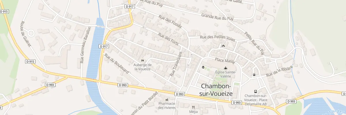 Plan du 9 Rue Grande à Chambon-sur-Voueize