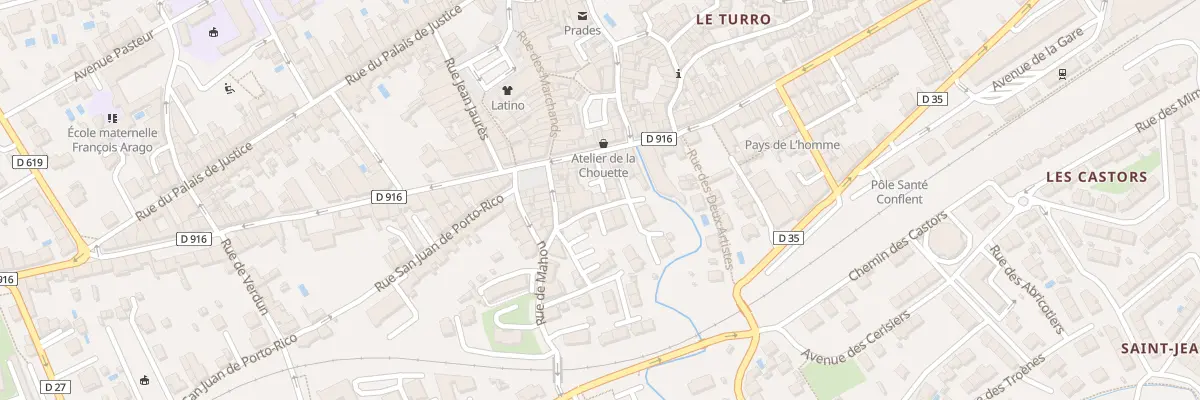 Plan du 129D Av du Gal de Gaulle à Prades