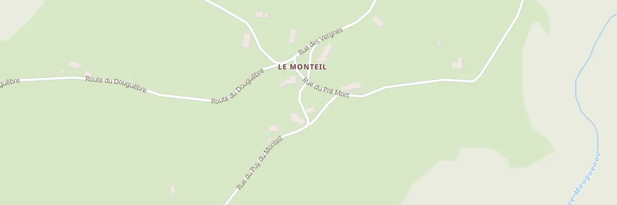 Plan du 2 Rue du Puy du Monteil à Sauvat