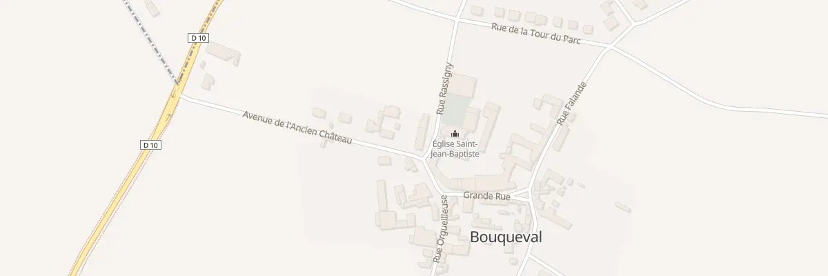 Plan du 2 Av de l’Ancien Chateau à Bouqueval