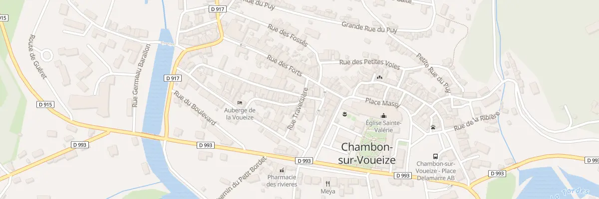 Plan du 2 Rue de l’Imprimerie à Chambon-sur-Voueize