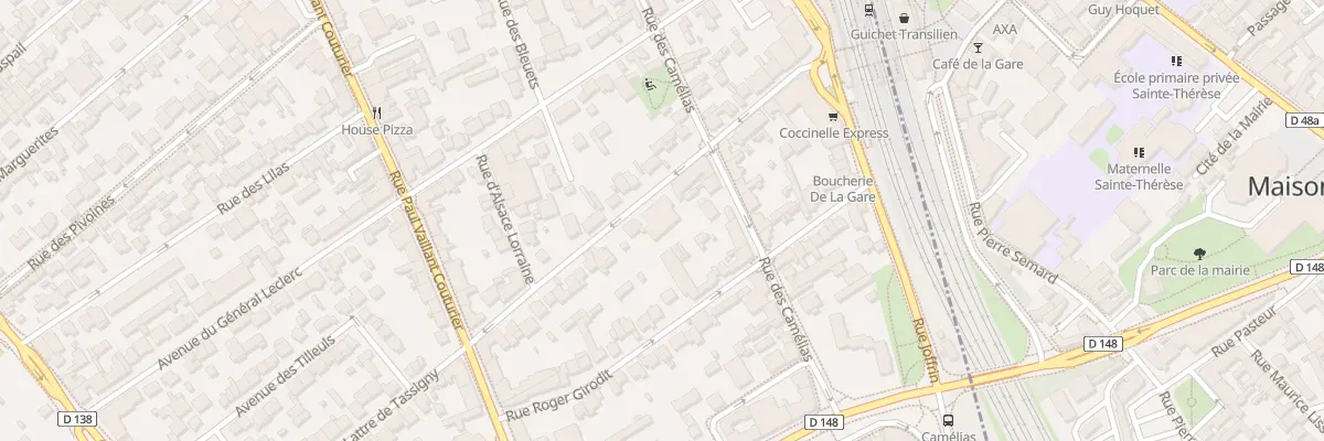 Plan du 58 Rue Mal de Lattre de Tassigny à Alfortville