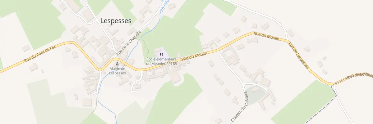 Plan du 17 Rue du Moulin à Lespesses