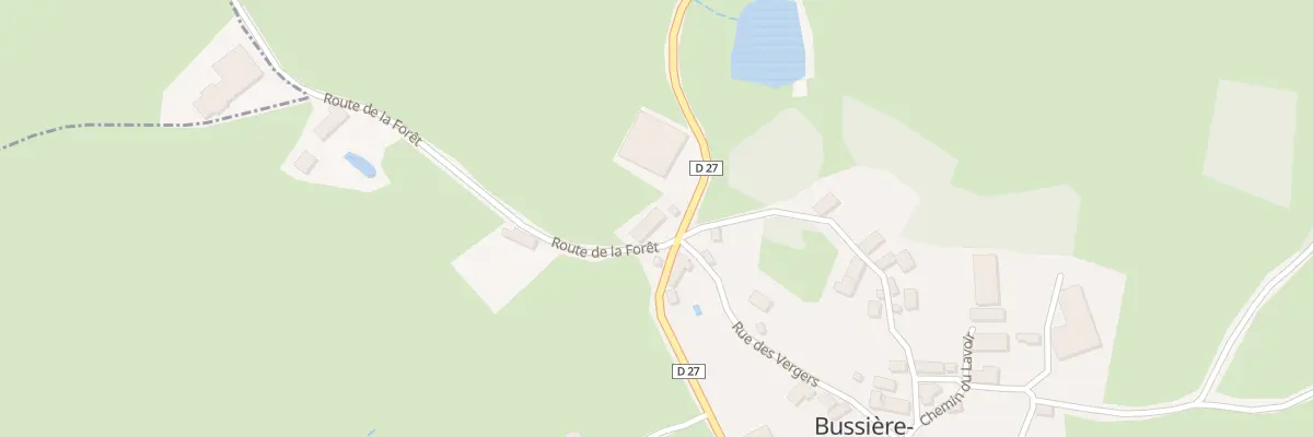 Plan du 2 Rte de la Forêt à Bussière-Nouvelle