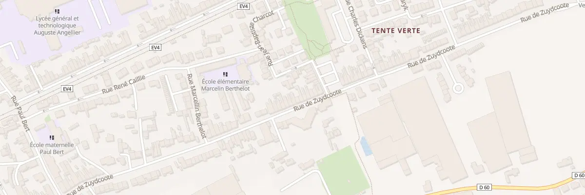 Plan du 385 Rue de Zuydcoote à Dunkerque