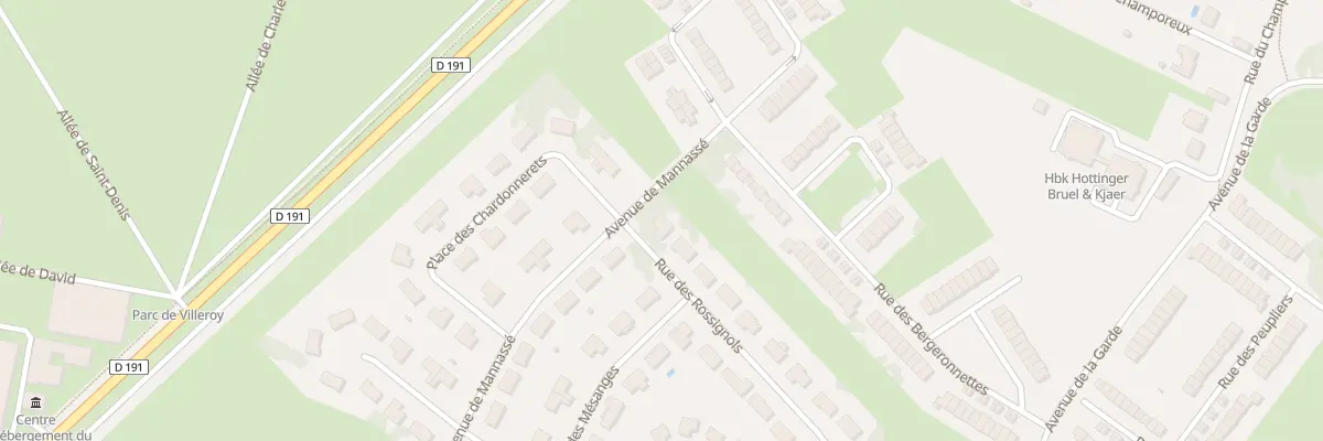Plan du 1 Rue des Rossignols à Mennecy