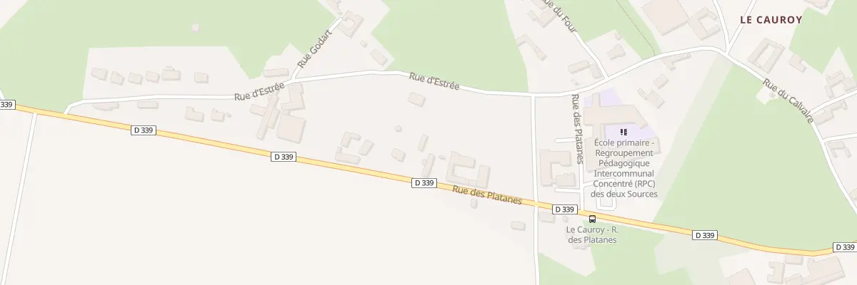 Plan du 518 Rue des Platanes à Berlencourt-le-Cauroy
