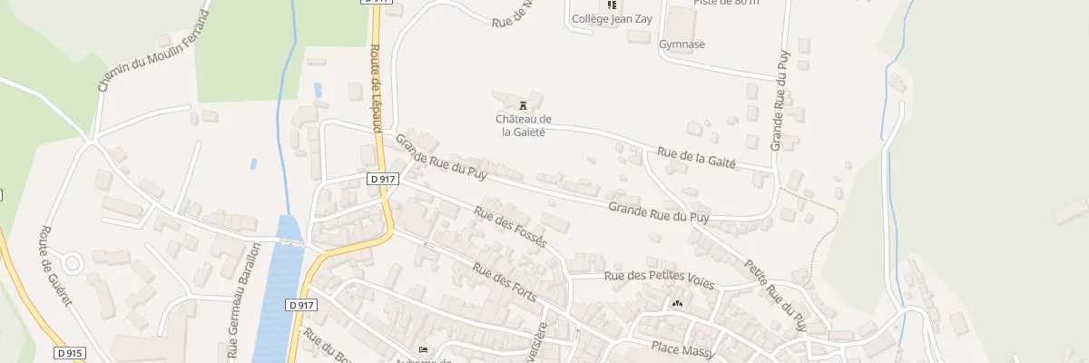 Plan du 21 Gr Grande Rue du Puy à Chambon-sur-Voueize