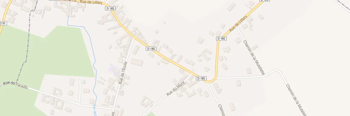 Plan du 34 Rue de Lillers à Lespesses