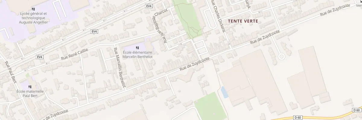 Plan du 391 Rue de Zuydcoote à Dunkerque