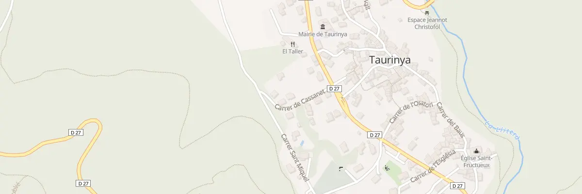 Plan du 128 La Barrera à Taurinya