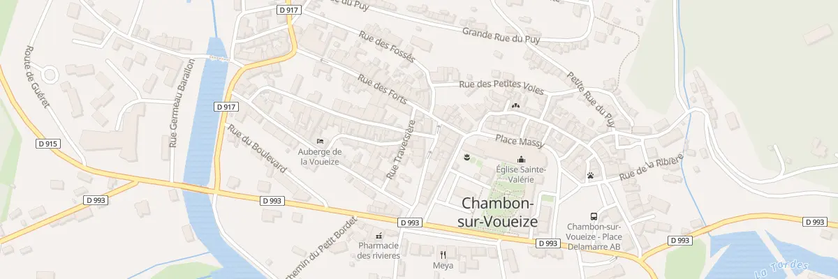 Plan du 3 Rue Grande à Chambon-sur-Voueize