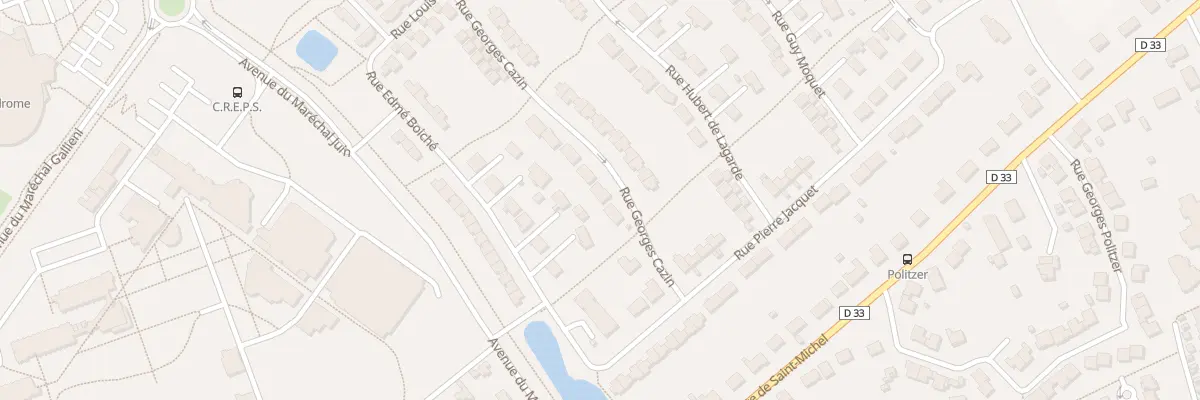 Plan du 9 Rue Georges Cazin à Bourges