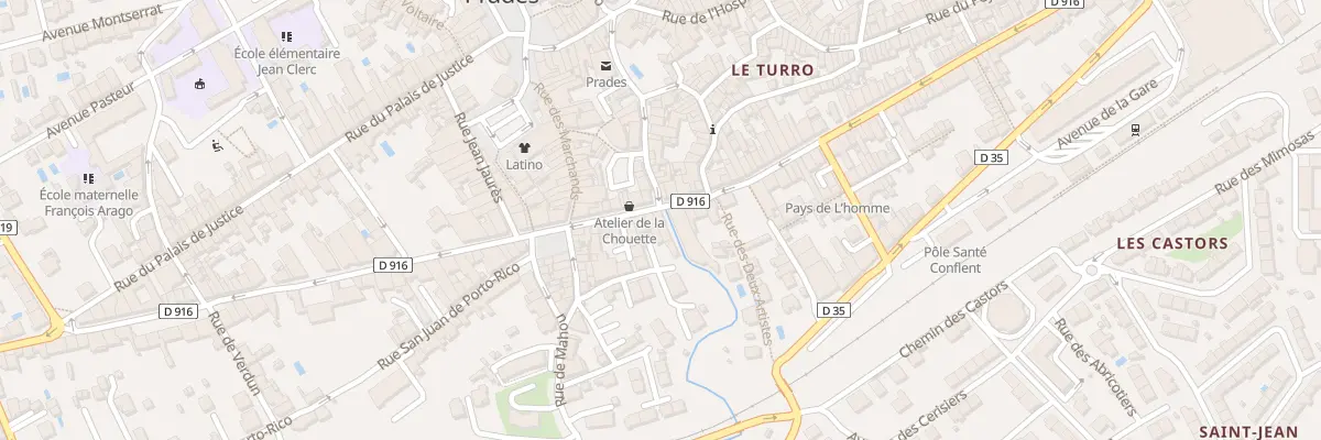 Plan du 121 Av du Gal de Gaulle à Prades