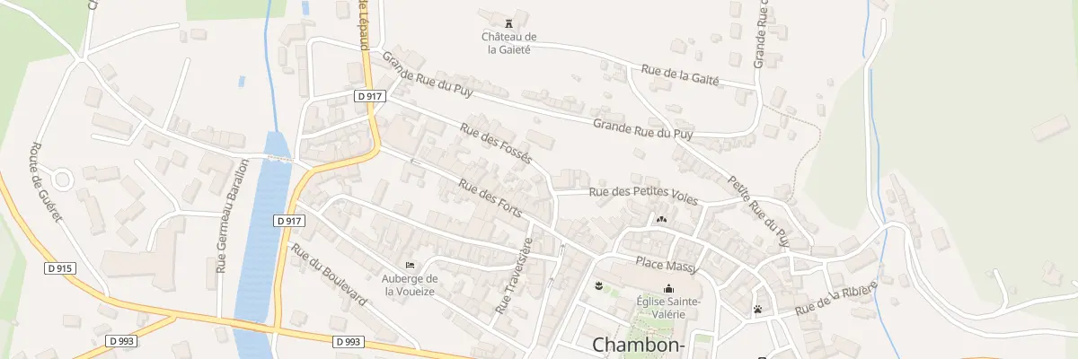 Plan du 3 Rue des Fosses à Chambon-sur-Voueize