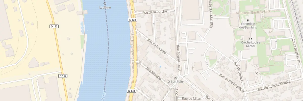 Plan du 10 Rue de la Carpe à Alfortville