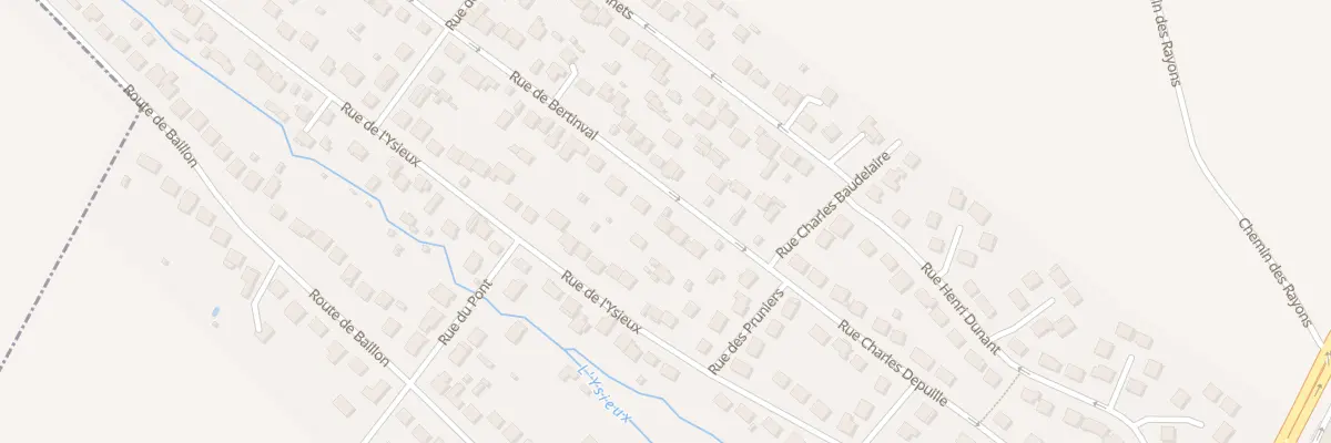Plan du 17 Rue de Bertinval à Chaumontel