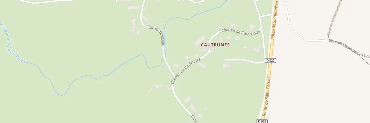 Plan du 6232 Cautrunes à Jussac