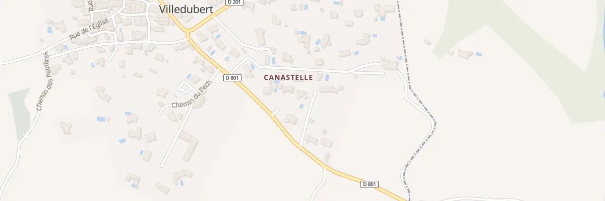 Plan du 13 Che de Canastelle à Villedubert