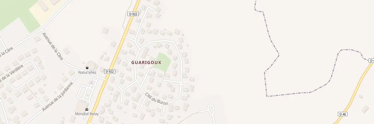 Plan du 5067V Guarigoux à Jussac