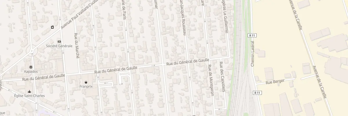 Plan du 22 Rue du Général de Gaulle à Villeneuve-le-Roi