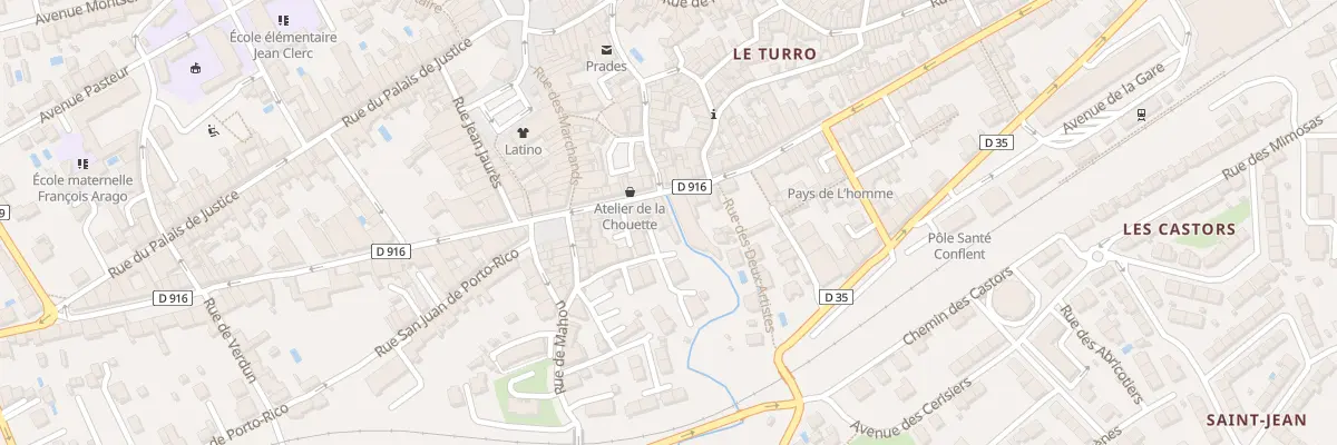 Plan du 121B Av du Gal de Gaulle à Prades