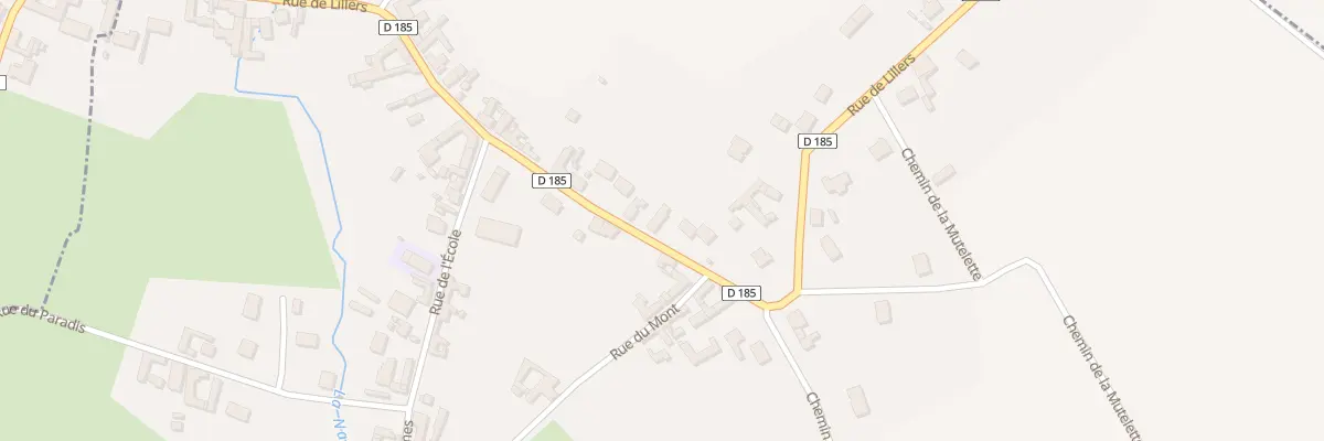 Plan du 36 Rue de Lillers à Lespesses