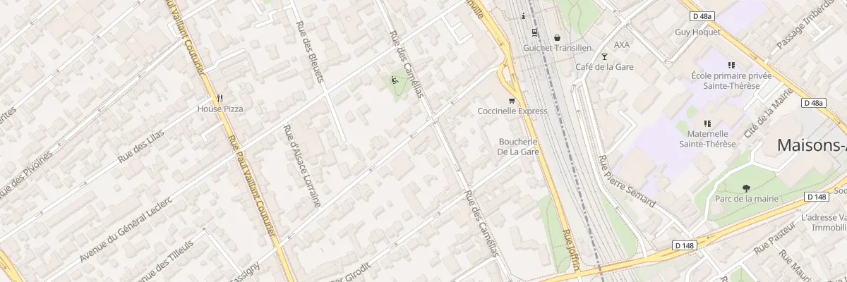 Plan du 60 Rue Mal de Lattre de Tassigny à Alfortville