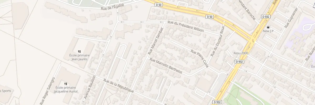 Plan du 68 Rue Marcel Sembat au Bourget