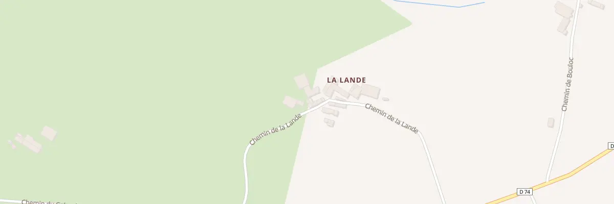 Plan du 368 Che de la Lande à Faussergues
