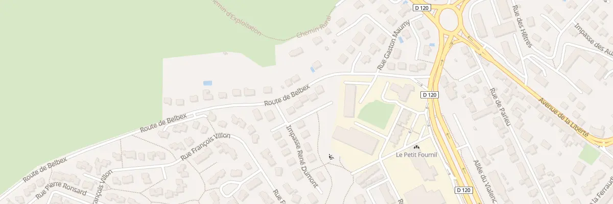 Plan du 5 Imp Rene Dumont à Aurillac