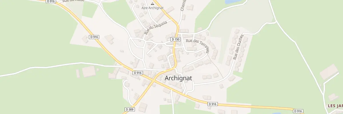 Plan du 7 Rte de Chambérat à Archignat