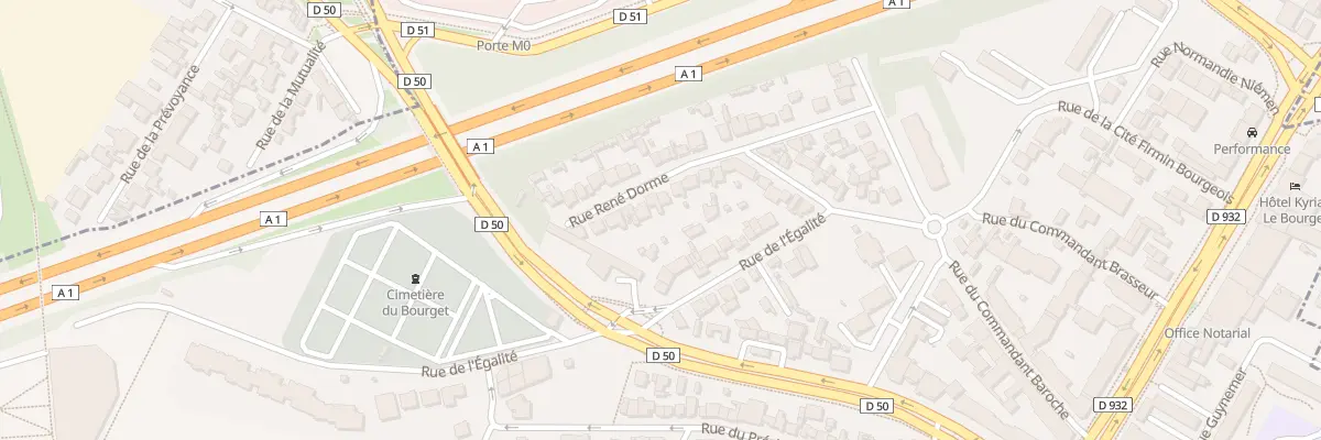 Plan du 25 Rue René Dorme au Bourget