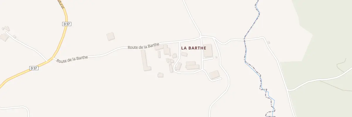 Plan du 6 Rte de la Barthe à Clairvaux-d’Aveyron