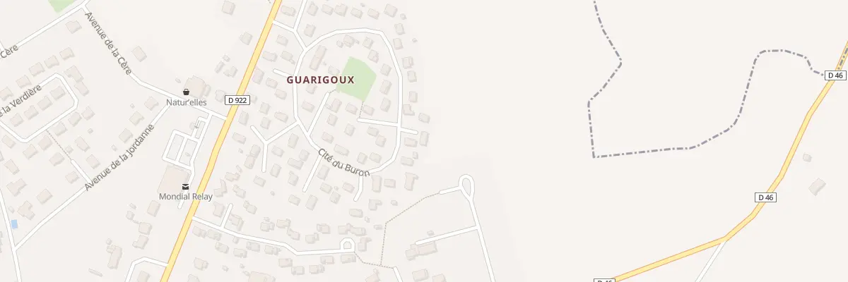 Plan du 5067X Guarigoux à Jussac