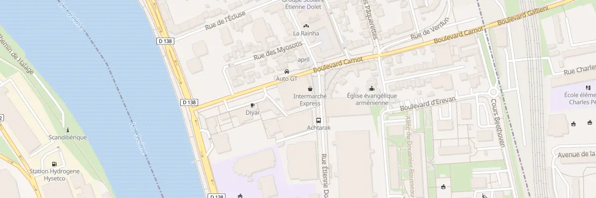 Plan du 4B Bd Carnot à Alfortville