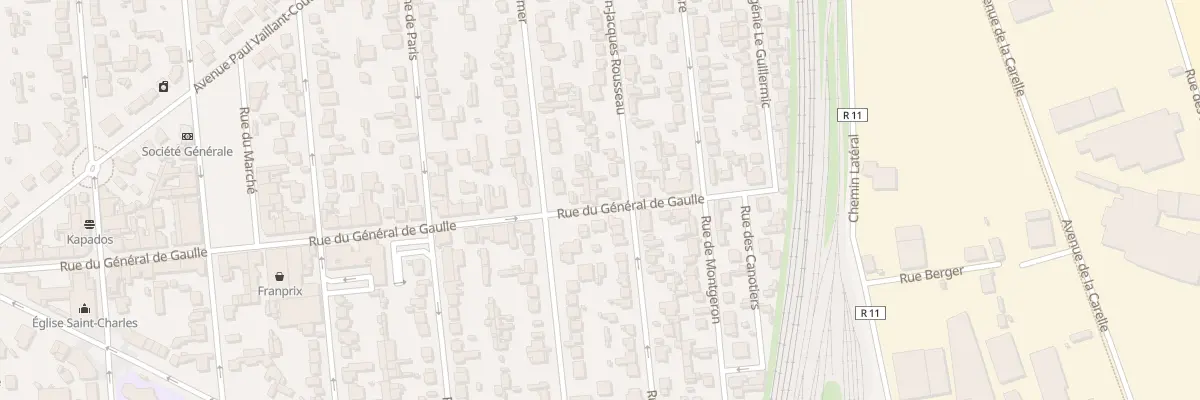 Plan du 20B Rue du Général de Gaulle à Villeneuve-le-Roi