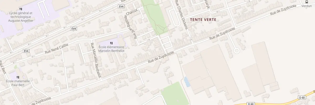 Plan du 415 Rue de Zuydcoote à Dunkerque